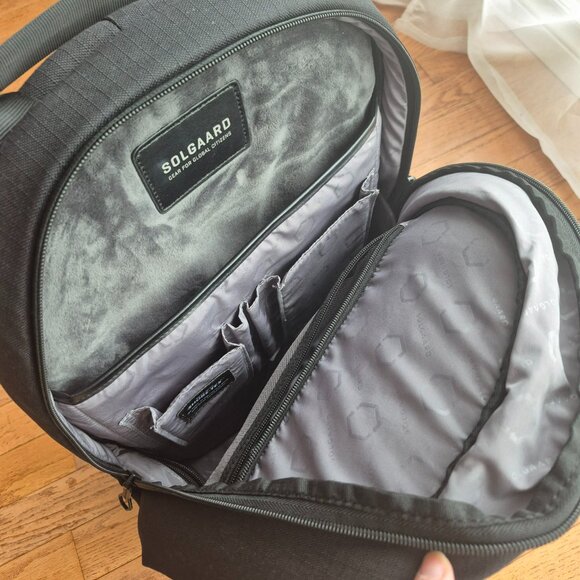 Solgaard Shore-Tex Daypack Baltic Black Backpack Fits 15" Laptop - Picture 8 of 16